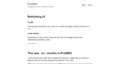 Desktop Screenshot of prodbg.com